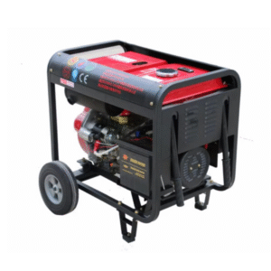 The generator is a gasoline-powered model with a capacity of 3-5 kilowatts
